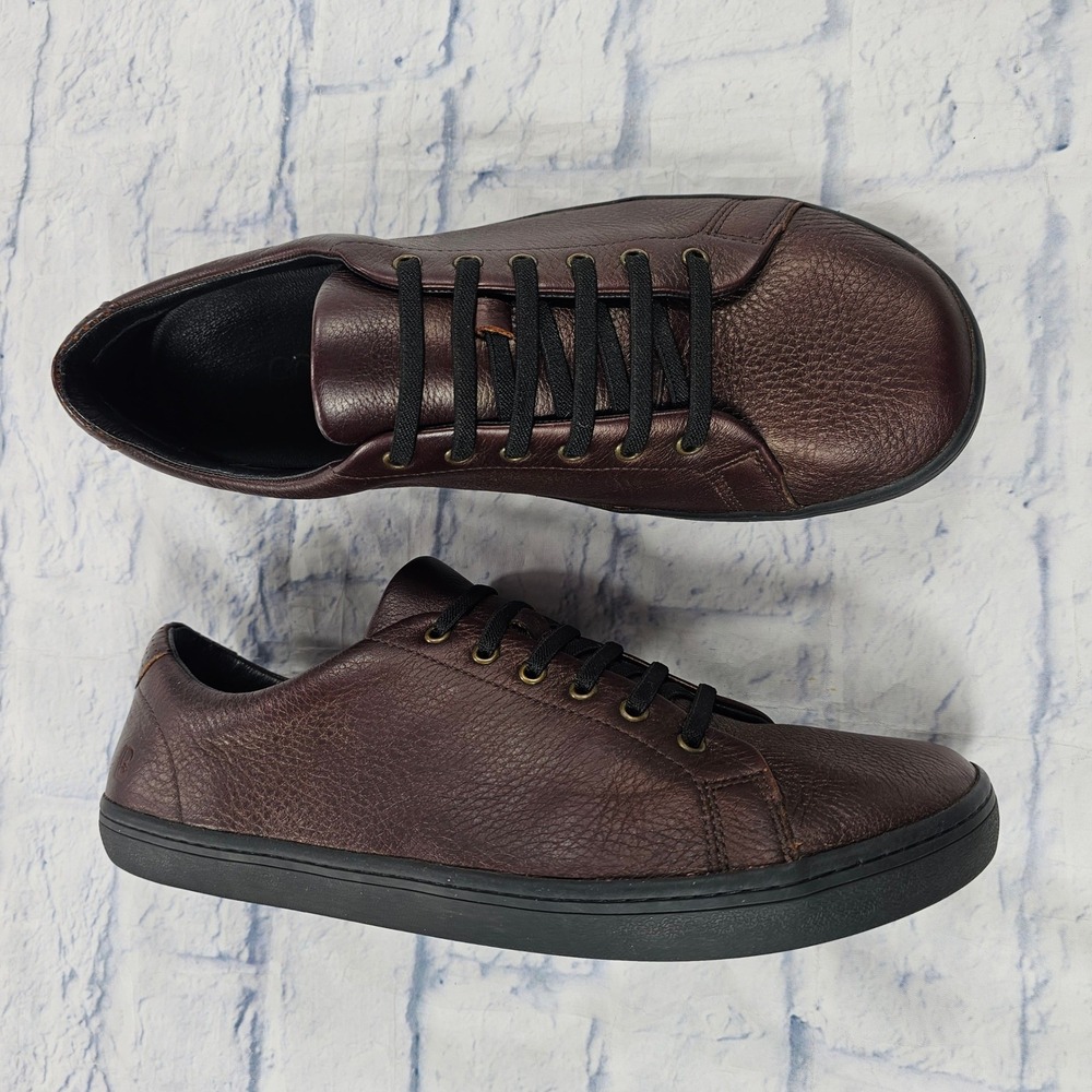 Birchbury Bramfords Sneaker Mens 13 Oxblood Leather Wide Toe Box Minimalist Shoe